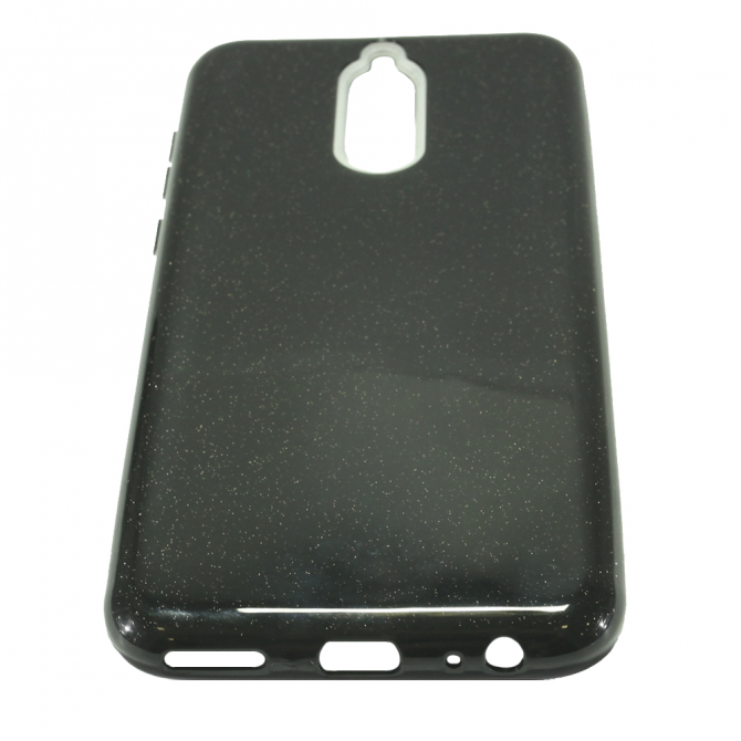 Чехол Silicone 3in1 Блёстки для Huawei Mate 10 Lite Чёрный-4