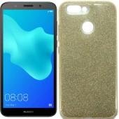 Чехол Silicone 3in1 Блёстки для Huawei NOVA 2 2017 Gold