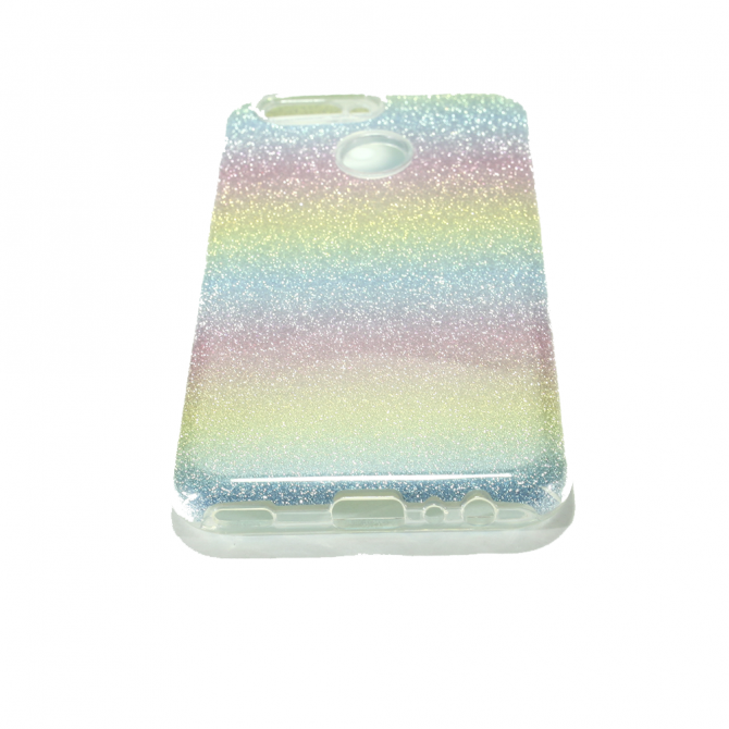 Чехол Silicone 3in1 Блёстки для Huawei NOVA 2 2017 Rainbow-1
