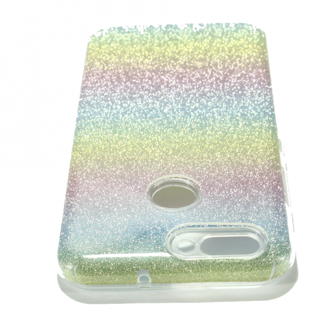 Чехол Silicone 3in1 Блёстки для Huawei NOVA 2 2017 Rainbow-2