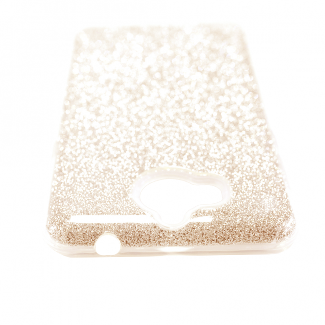 Чехол Silicone 3in1 Блёстки для Huawei Y5 2017 Gold-5