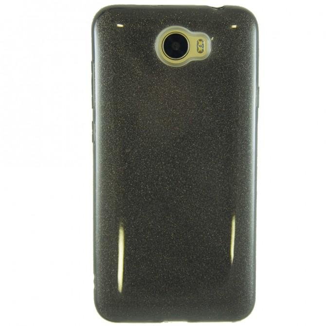 Чохол Silicone 3in1 Блискітки для Huawei Y5 II Чорний