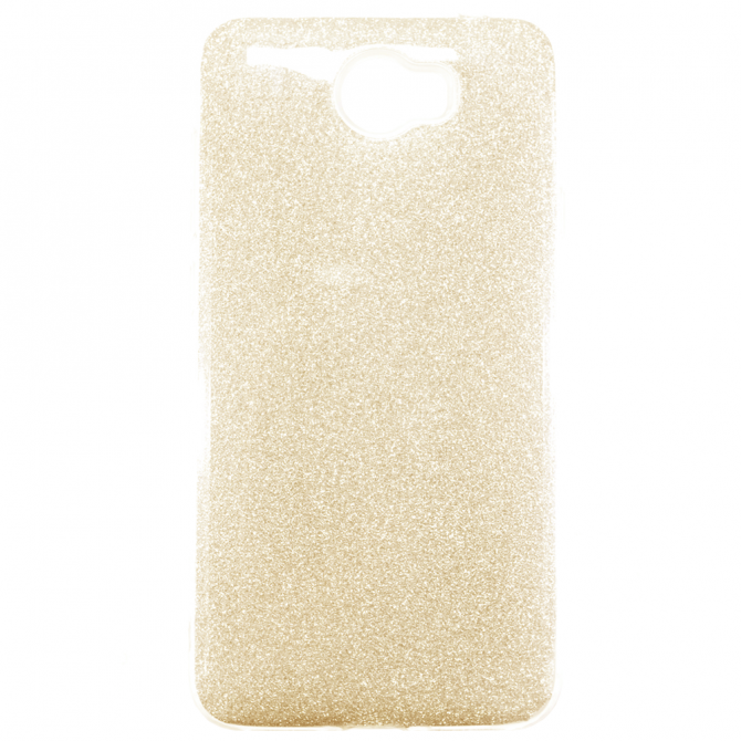 Чехол Silicone 3in1 Блёстки для Huawei Y5 II Gold-1
