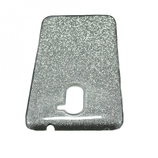 Чохол Silicone 3in1 Блискітки для Huawei Y7 2017 Білий-3