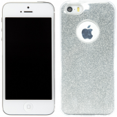 Чехол Silicone 3in1 Блёстки для iPhone 5 White