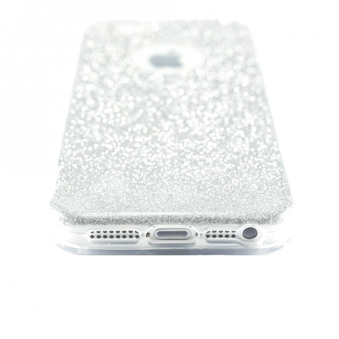 Чохол Silicone 3in1 Блискітки для iPhone 5 Білий-4