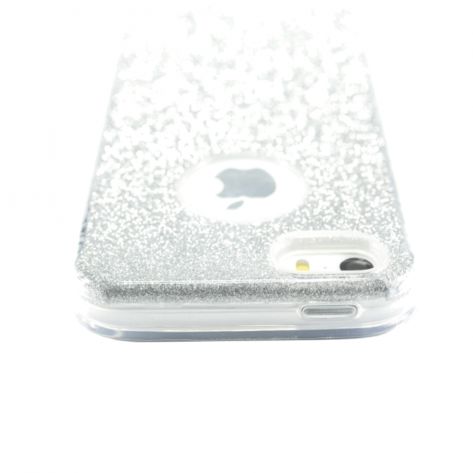 Чохол Silicone 3in1 Блискітки для iPhone 5 Білий-5