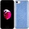 Чехол Silicone 3in1 Блёстки для iPhone 7 Blue