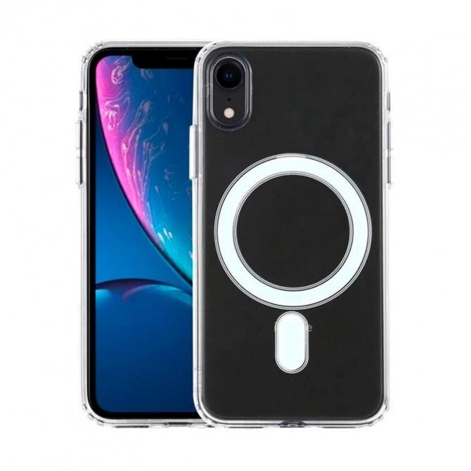 Чохол силіконовий MagSafe для Apple iPhone Xr Прозорий-1