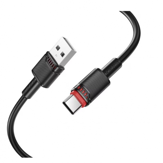 Кабель USB Borofone BX110 Type-C 3A Black 1m-1