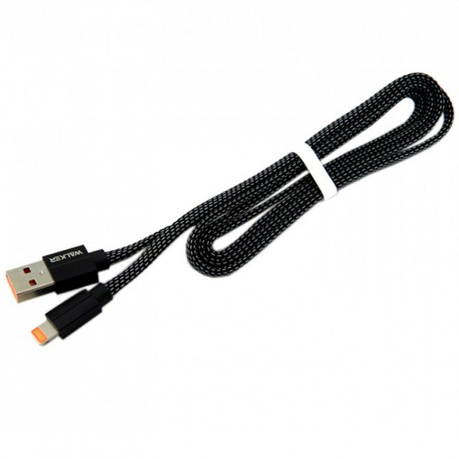 USB Кабель WALKER C755 Lightning Black