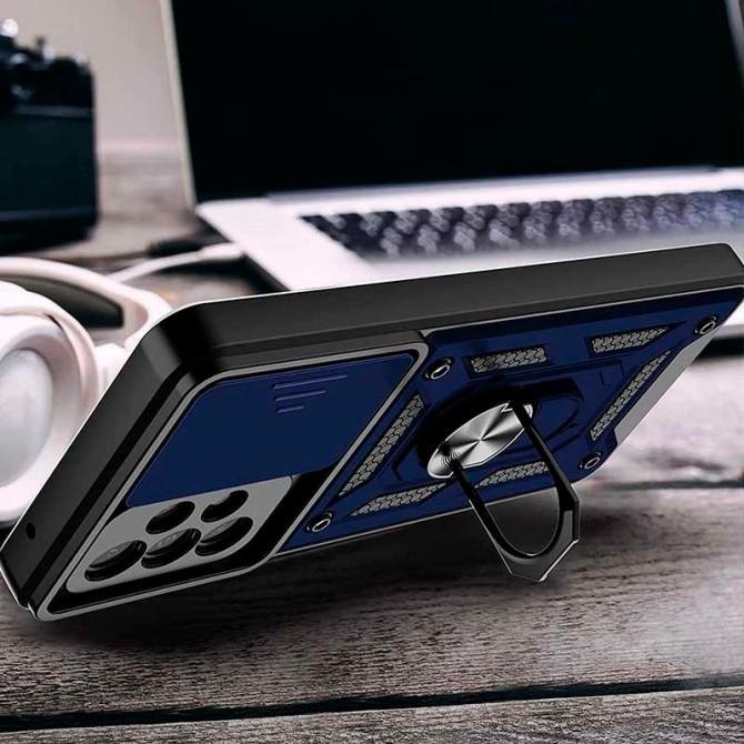 Чохол HONOR Hard Defence Series Samsung A736 Galaxy A73 5G Blue (with Camshield and magnet)-2