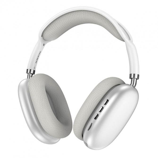 Stereo Bluetooth Headset Borofone BO22 Plus Elegant Silver