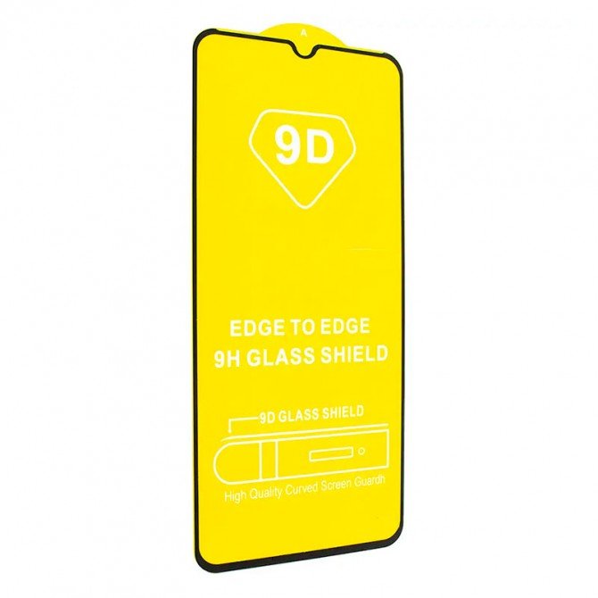 Зщитное стекло для TECNO Pop 5 Go Full Glue (0.25 мм, 2.5D, черное) ЛЮКС