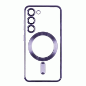 Силиконовый чехол SHINING with MagSafe для Samsung Galaxy S22 Dark Purple