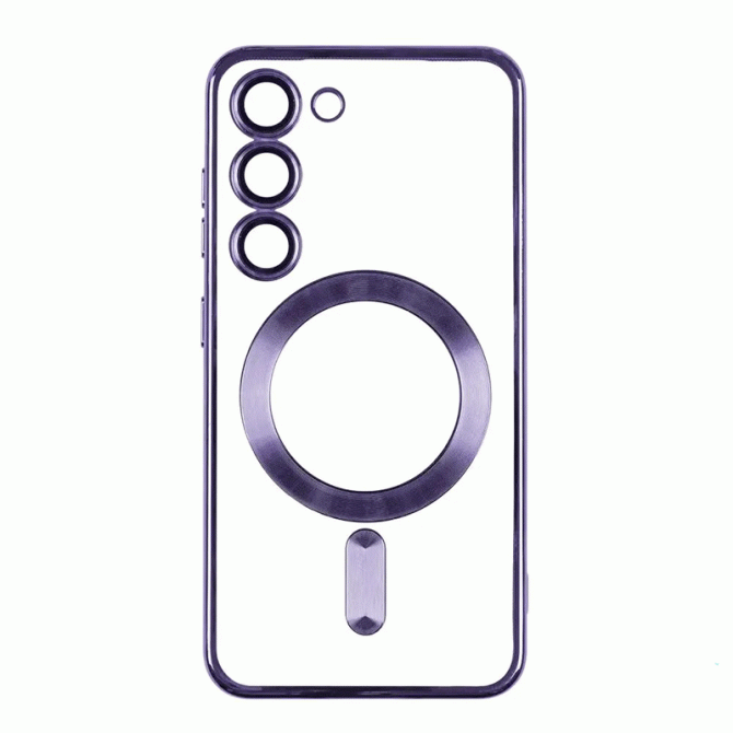Силиконовый чехол SHINING with MagSafe для Samsung Galaxy S22 Dark Purple