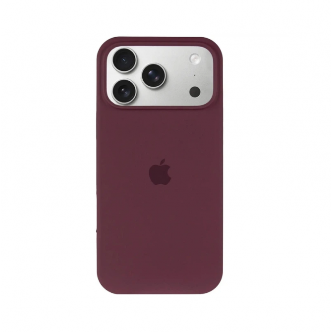 Силиконовый чехол для iPhone 17 Pro Max Maroon FULL