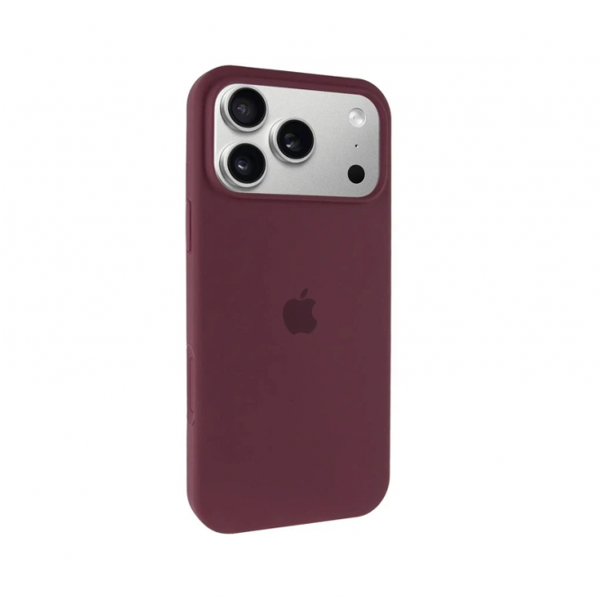 Силиконовый чехол для iPhone 17 Pro Max Maroon FULL-1
