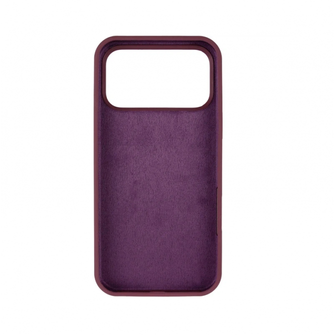 Силиконовый чехол для iPhone 17 Pro Max Maroon FULL-2