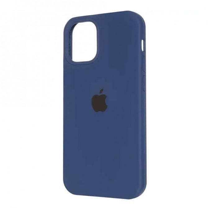 Оригинальный силиконовый чехол (MagSafe) for iPhone 11 Pro Max Dark Blue-3