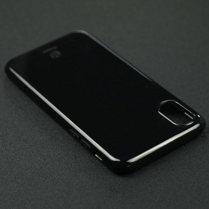 Чохол Baseus Simple Series Case для iPhone X (Anti-fall TPU) Прозорий чорний (C01)-4