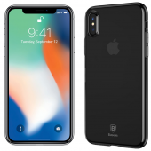 Чехол Baseus Simple Series Case для iPhone X (Clean TPU) Прозрачный Чёрный (B01)
