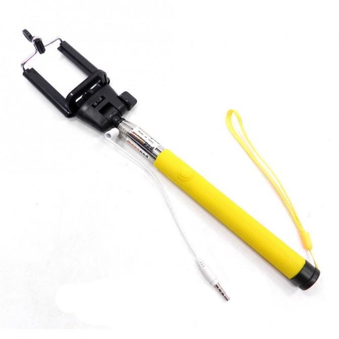 Монопод Optima Z07-5S Жовтий + кнопка через 3,5"-2