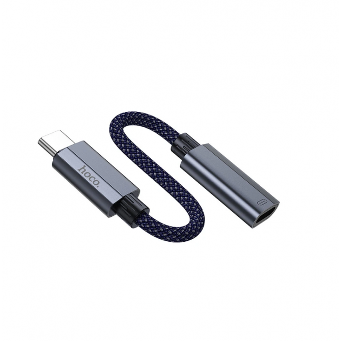 Адаптер Hoco UA29A Type-C male to Lightning female 15cm Metal Grey-2