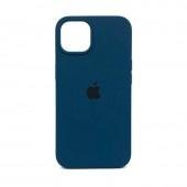 Силиконовый чехол для iPhone 14 Pro Abyss Blue FULL