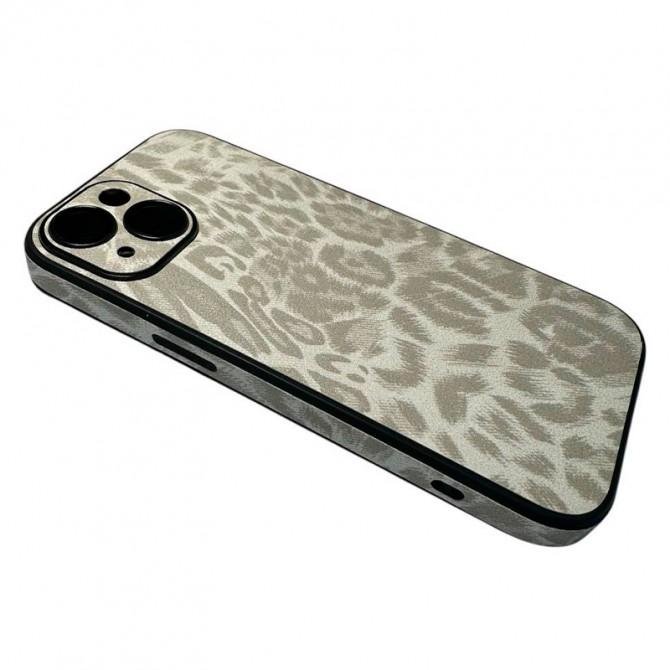 Чохол-накладка шкіряний Leopard Print для iPhone 15 Plus White-2