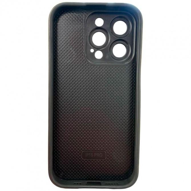 Чехол-накладка шкіряний Leopard Print для iPhone 15 Pro White-1