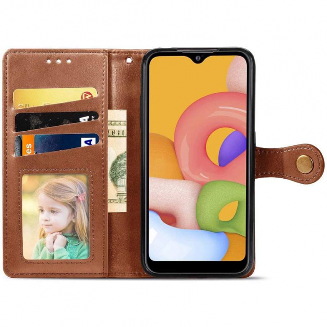 Чeхол-книжка GETMAN Gallant for Xiaomi Redmi Note 12S Brown-2