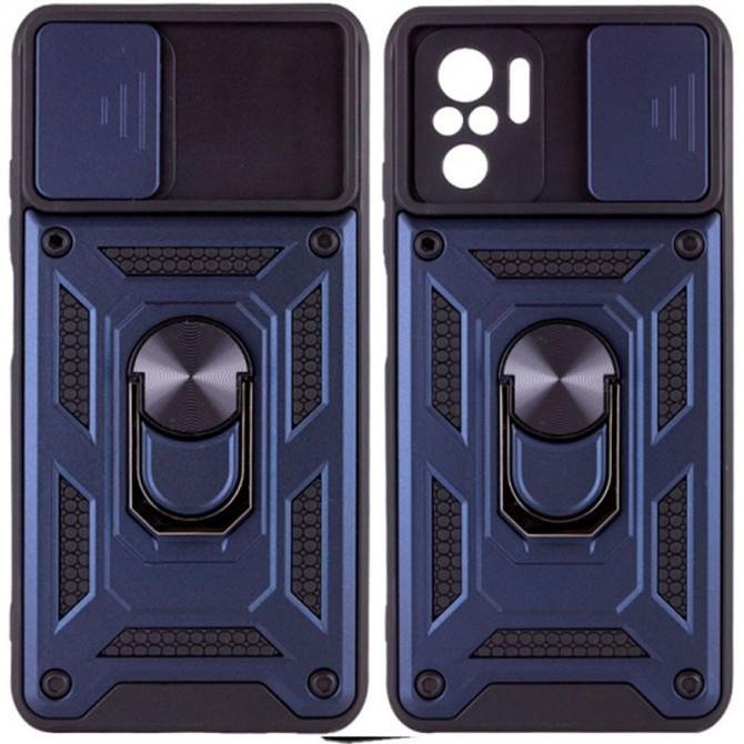 Чохол HONOR Hard Defence Series Xiaomi Redmi Note 10/10S Blue (with Camshield and magnet)