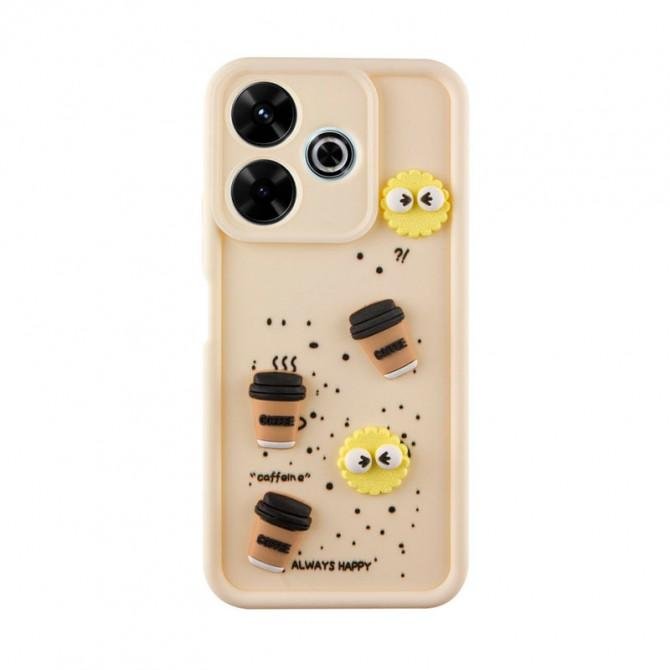 Чехол TPU Toys Case для Xiaomi Redmi 12 (Sand / Always Happy)