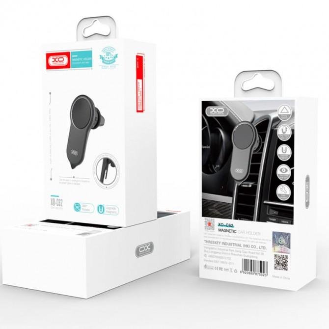 Автодержатель XO C62 3+1 magnetic+safety hammer+belt cutter Black-2