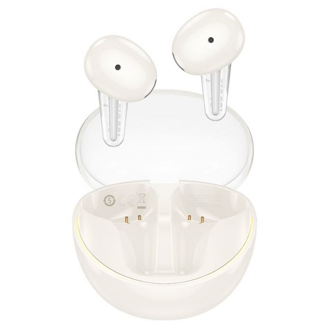 Беспроводные TWS наушники Hoco EW202 Magic (Milky White)-1