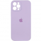 Силіконовий чохол для iPhone 12 Pro Пастельно Лавандовий FULL