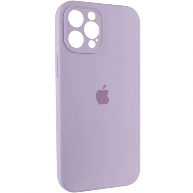 Силіконовий чохол для iPhone 12 Pro Пастельно Лавандовий FULL-1