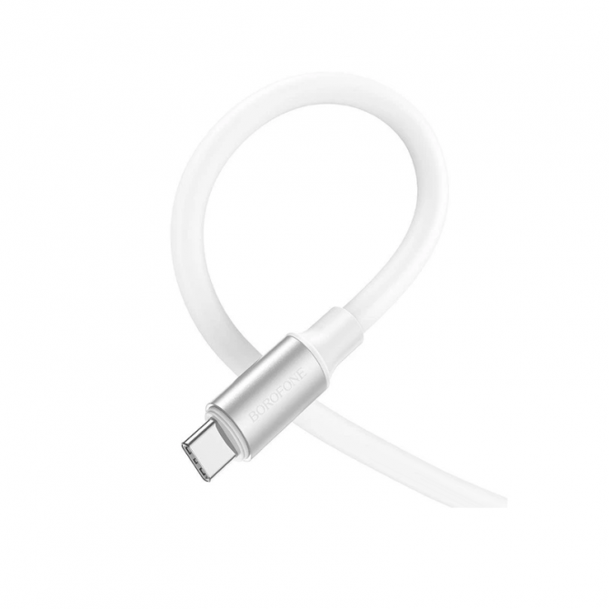 Кабель Borofone BX82 Type-C to Type-C 60W White 1m-1