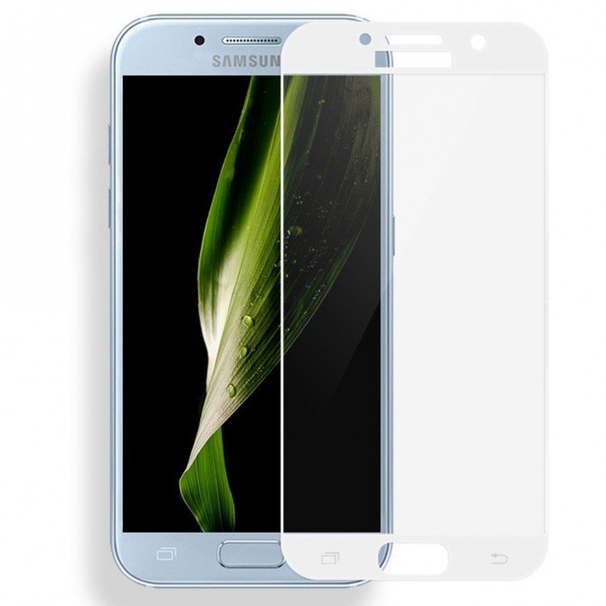 Защитное стекло для SAMSUNG A320 Galaxy A3 2017 Full Glue (0.25 мм, 2.5D, белое) ЛЮКС-2