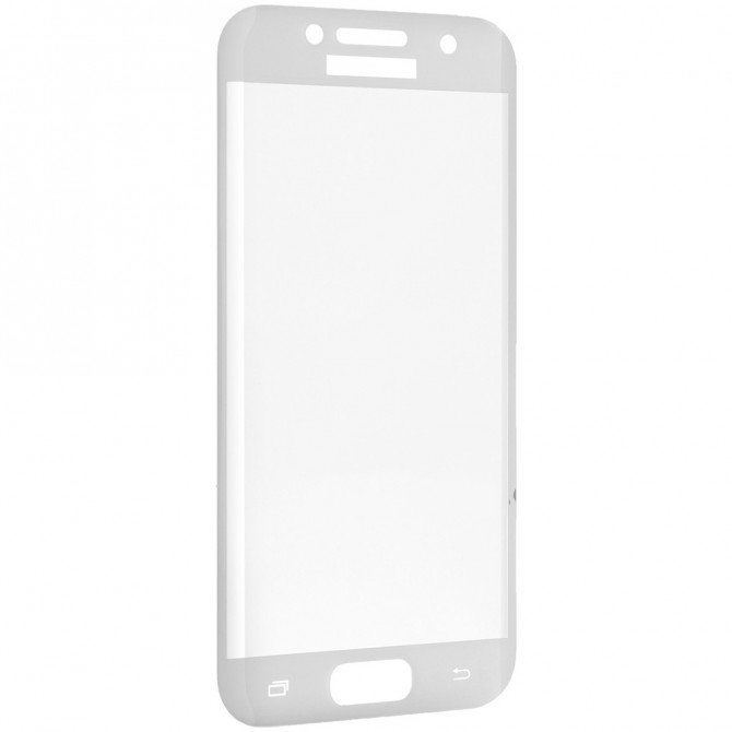 Защитное стекло для SAMSUNG A320 Galaxy A3 2017 Full Glue (0.25 мм, 2.5D, белое) ЛЮКС-1