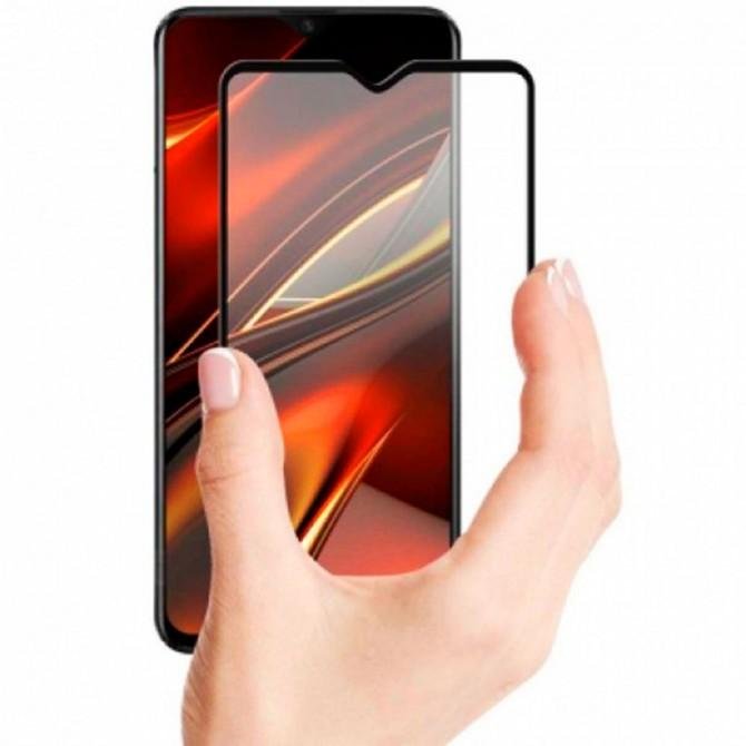 Защитное стекло для OnePlus 6T/7 Full Glue (0.25 мм, 2.5D, чёрное) ЛЮКС-1