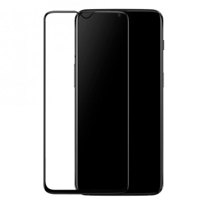 Защитное стекло для OnePlus 6T/7 Full Glue (0.25 мм, 2.5D, чёрное) ЛЮКС-2