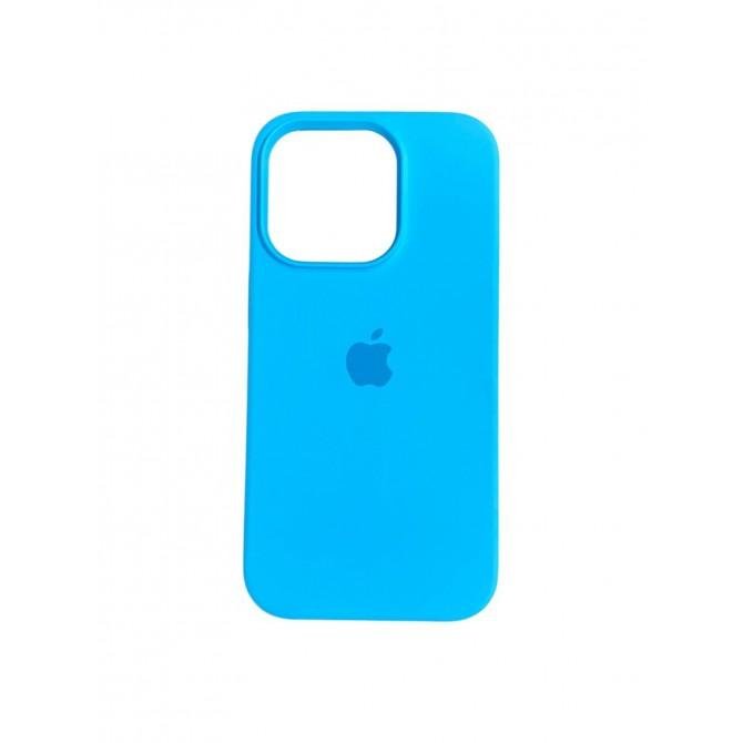 Силіконовий чохол для iPhone 15 Pro Max Blue FULL