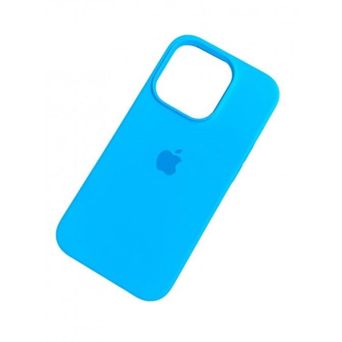 Силіконовий чохол для iPhone 15 Pro Max Blue FULL-2
