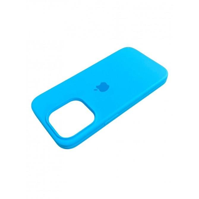Силіконовий чохол для iPhone 15 Pro Max Blue FULL-3