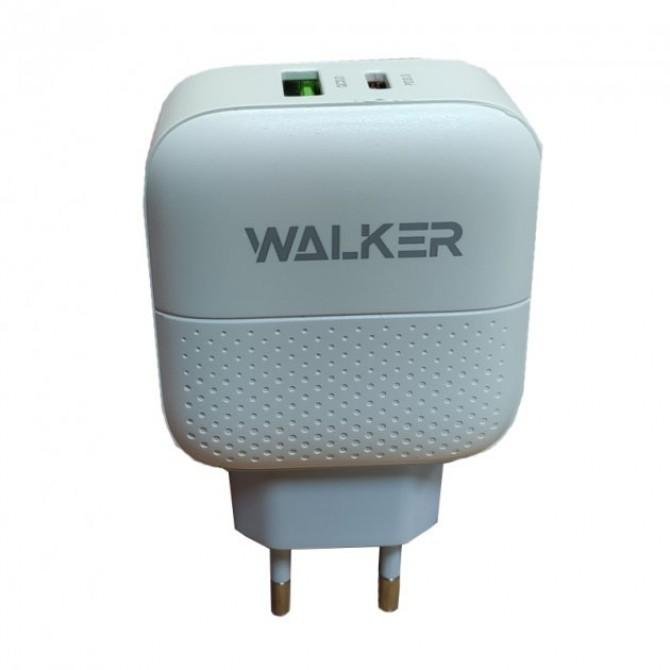 Мережевий зарядний пристрій WALKER WH-37 PD+QC3.0 3.4A/18W White