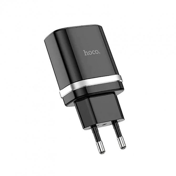 Мережевий зарядний пристрій 1USB Hoco C12Q QC Black