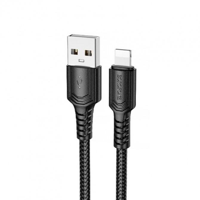 USB Кабель Borofone BX116 Certain Lightning Black 1m