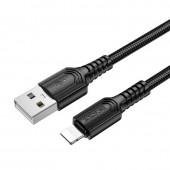 USB Кабель Borofone BX116 Certain Lightning Black 1m